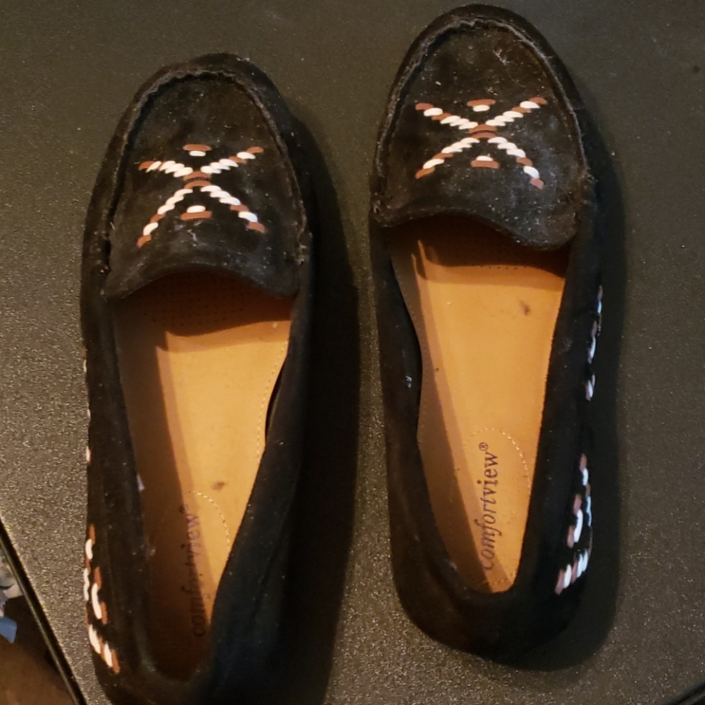Comfort view slip on shoes.